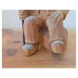 Vintage 5 1/2" Troll theme Hand carved Wood Figurine / Scandinavian Folk Art style