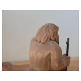 Vintage 5 1/2" Troll theme Hand carved Wood Figurine / Scandinavian Folk Art style