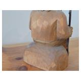 Vintage 5 1/2" Troll theme Hand carved Wood Figurine / Scandinavian Folk Art style