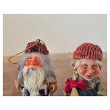 Lot of (2) Den Norske Fjosnissen 3 1/4" Traditional Norwegian Gnome theme Collectible Figurines