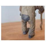 Vintage 9" Troll theme Hand carved Wood Figurine (Signed) by Asbjorn Raanaa / Norwegian Folk Art style
