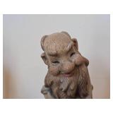 Vintage 8 3/4" Gnome theme Hand carved Hand painted Wood Figurine