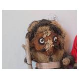 Lot of (2) Troll theme Handmade in Natural Materials Figurines by Rendalen (Signed) (1978) / Folk Art style