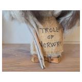 12" Troll of Norway theme Handmade with Real Fur Figurine
