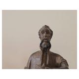 Vintage 14" Don Quixote theme Hand carved Wood Figurine by Ouro Artesania (Spain)