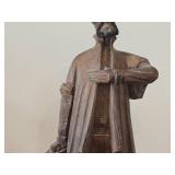 Vintage 14" Don Quixote theme Hand carved Wood Figurine by Ouro Artesania (Spain)