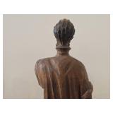 Vintage 14" Don Quixote theme Hand carved Wood Figurine by Ouro Artesania (Spain)