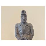 8 1/4" Coal Miner theme Hand carved Hand painted Wood Collectible Figurine