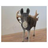 Handcrafted Needle-felted Moose Sculpture