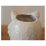 Vintage Italian Majolica Cat theme Pottery Collectible Dish (Signed) by Meiselmen Imports (Italy)