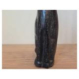 8 1/2" Cat theme Hand carved Kissi Soapstone Figurine