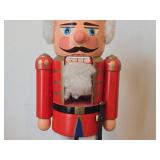 Vintage 13" Erzgebirge Nutcracker Soldier theme Handcrafted Wood Figurine by Expertic Cooperative (GDR (East Germany))