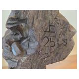 16 1/4" Chinese Hardwood Sculpture of Guanyin The Buddhist Bodhisattva of Compassion Seated on a Shishi Lion Dog / Dragon