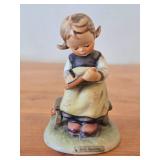Vintage 4 1/2" Goebel Hummel Busy Student Figurine #367 Hand painted in Germany