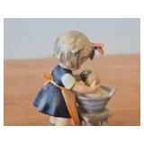 Vintage 5" Goebel Hummel Doll Bath Figurine #319 Hand painted in Germany