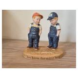 Vintage Country Store Limited Edition Porcelain You Been Farming Long? Figurine