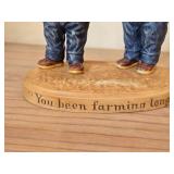 Vintage Country Store Limited Edition Porcelain You Been Farming Long? Figurine