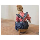 7" Porcelain Figurine of Woman Bathing a Child by Candy Design (Norway)