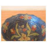 Chinese Cloisonne Enameled Bowl 3" x 6 1/4"