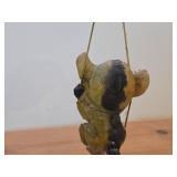 Vintage 4" Hanging Troll theme Hand carved Wood Figurine by Henning (Norway)
