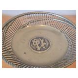Vintage Asian Brass Pedestal Bowl Mid 20th Century style (Korea)