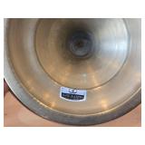 Vintage Asian Brass Pedestal Bowl Mid 20th Century style (Korea)