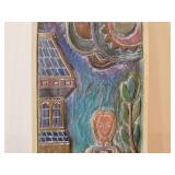 Handmade Hand carved Wood Wall Plaque (Scandinavia)