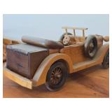 Lot of (2) Handcrafted Wooden Vintage Model Cars - 1930