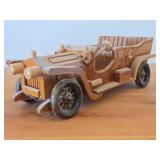 Lot of (2) Handcrafted Wooden Vintage Model Cars - 1930