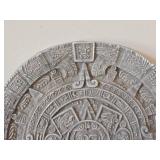 11 1/2" Decorative Reproduction of Aztec Calendar Stone AKA Stone of the Sun - Ceramic Wall Plaque