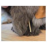 Lot of (2) Plush Toys - Kitten, Woolly Mammoth with Leather Ears and Tusks