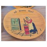 Lot of (6) Vintage 6" Norwegian Collectible Decorative Plates Featuring Traditional Folk Art (Norway)