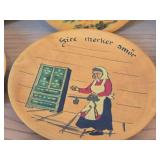 Lot of (6) Vintage 6" Norwegian Collectible Decorative Plates Featuring Traditional Folk Art (Norway)