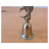Vintage 6 1/2" Brass Bell Featuring Hindu Monkey God Hanuman