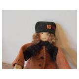 10" Handcrafted Authentic Collectible Doll #9 Karin Pedersen by Doll Maker Marcia Almquist (orig tag for authenticity)