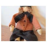 10" Handcrafted Authentic Collectible Doll #9 Karin Pedersen by Doll Maker Marcia Almquist (orig tag for authenticity)