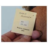 10" Handcrafted Authentic Collectible Doll #9 Karin Pedersen by Doll Maker Marcia Almquist (orig tag for authenticity)