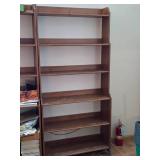 Wooden Tiered Bookcase with Open Back 6-shelf 36" wide x 12 1/2" deep x 78" tall