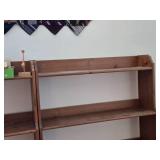 Wooden Tiered Bookcase with Open Back 6-shelf 36" wide x 12 1/2" deep x 78" tall