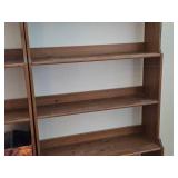 Wooden Tiered Bookcase with Open Back 6-shelf 36" wide x 12 1/2" deep x 78" tall