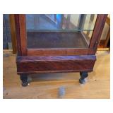 Vintage Wood / Glass-Door Curio Cabinet 21 1/2" wide x 16" deep x 42" tall