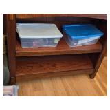 Wooden Bookcase 2-shelf (Vietnam) 34" wide x 12" deep x 30" tall