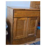 Wood Cabinet 2-door/1-drawer/2-shelf 24" wide x 17" deep x 30" tall