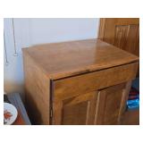 Wood Cabinet 2-door/1-drawer/2-shelf 24" wide x 17" deep x 30" tall