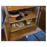 Wood Cabinet 2-door/1-drawer/2-shelf 24" wide x 17" deep x 30" tall
