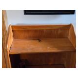 Wood Bookshelf 3-shelf 22" wide x 9" deep x 36 1/2" tall