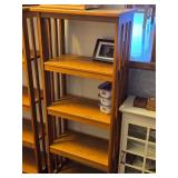Solid Wood Bookcase 4-shelf / Mission style / 23" wide x 14" deep x 60" tall