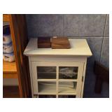 Cabinet with Glass-Paned Door 4-shelf 16" wide x 10" deep x 36" tall