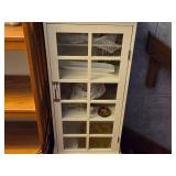 Cabinet with Glass-Paned Door 4-shelf 16" wide x 10" deep x 36" tall