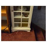 Cabinet with Glass-Paned Door 4-shelf 16" wide x 10" deep x 36" tall